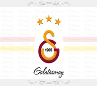 Galatasaray Logo with Three Stars and 1905 Emblem