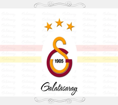 Galatasaray Logo with Three Stars and 1905 Emblem