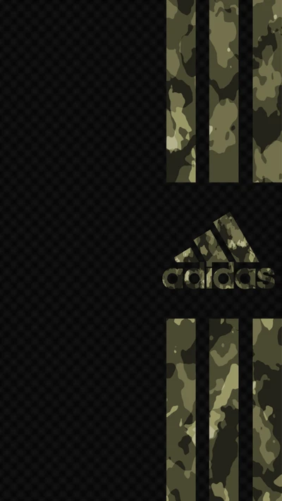 Diseño de camuflaje de Adidas con fondo oscuro