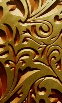 Intricate Golden Abstract Texture