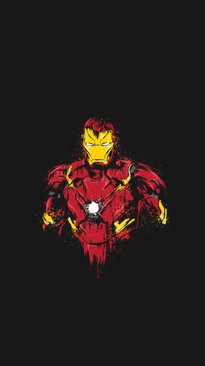 Iron Man: Bold Hero in Vibrant Armor