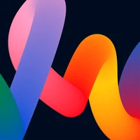 Vibrant Abstract Waves on a Gradient Background