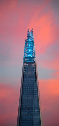 Shard Tower Against a Vibrant Sky