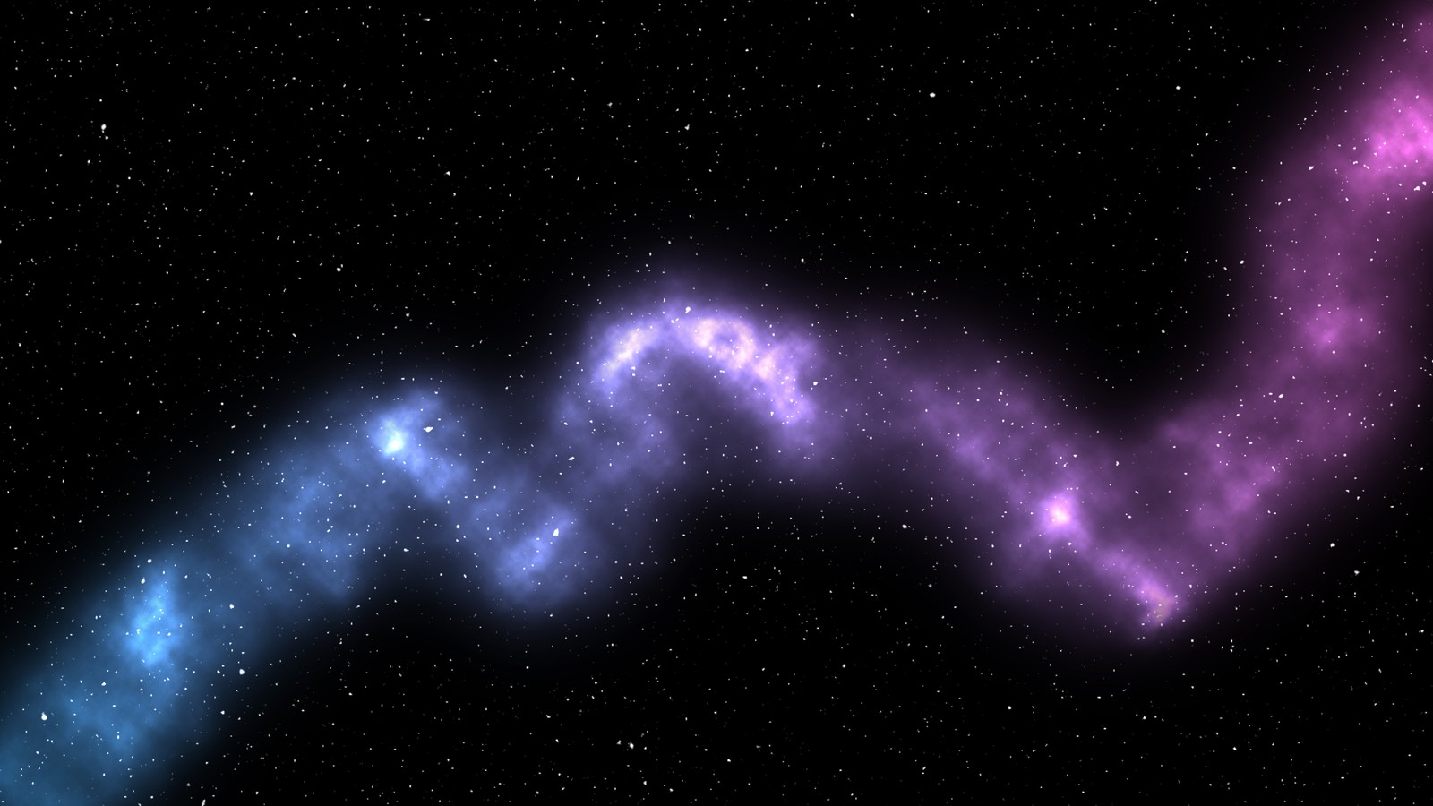 Um rastro azul e roxo no céu com estrelas (universo, atmosfera, espaço sideral, objeto astronômico, evento celestial)