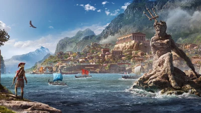 Epische Landschaft des antiken Griechenlands in Assassin's Creed Odyssey