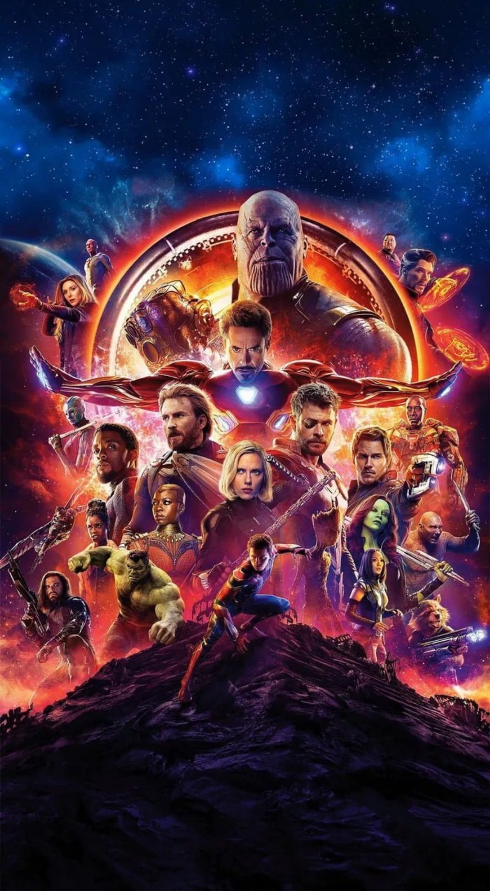 Affiche des avengers: infinity war (avengers, hollywood, infini, guerre)