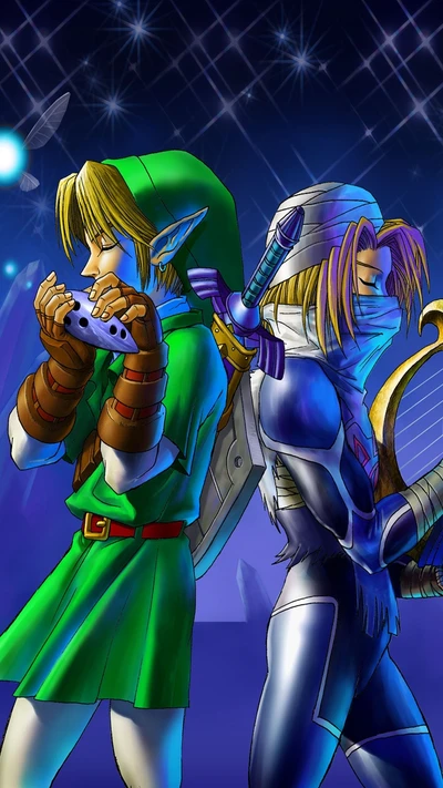 Link and Dark Link: A Dual Journey through Time in Ocarina of Time