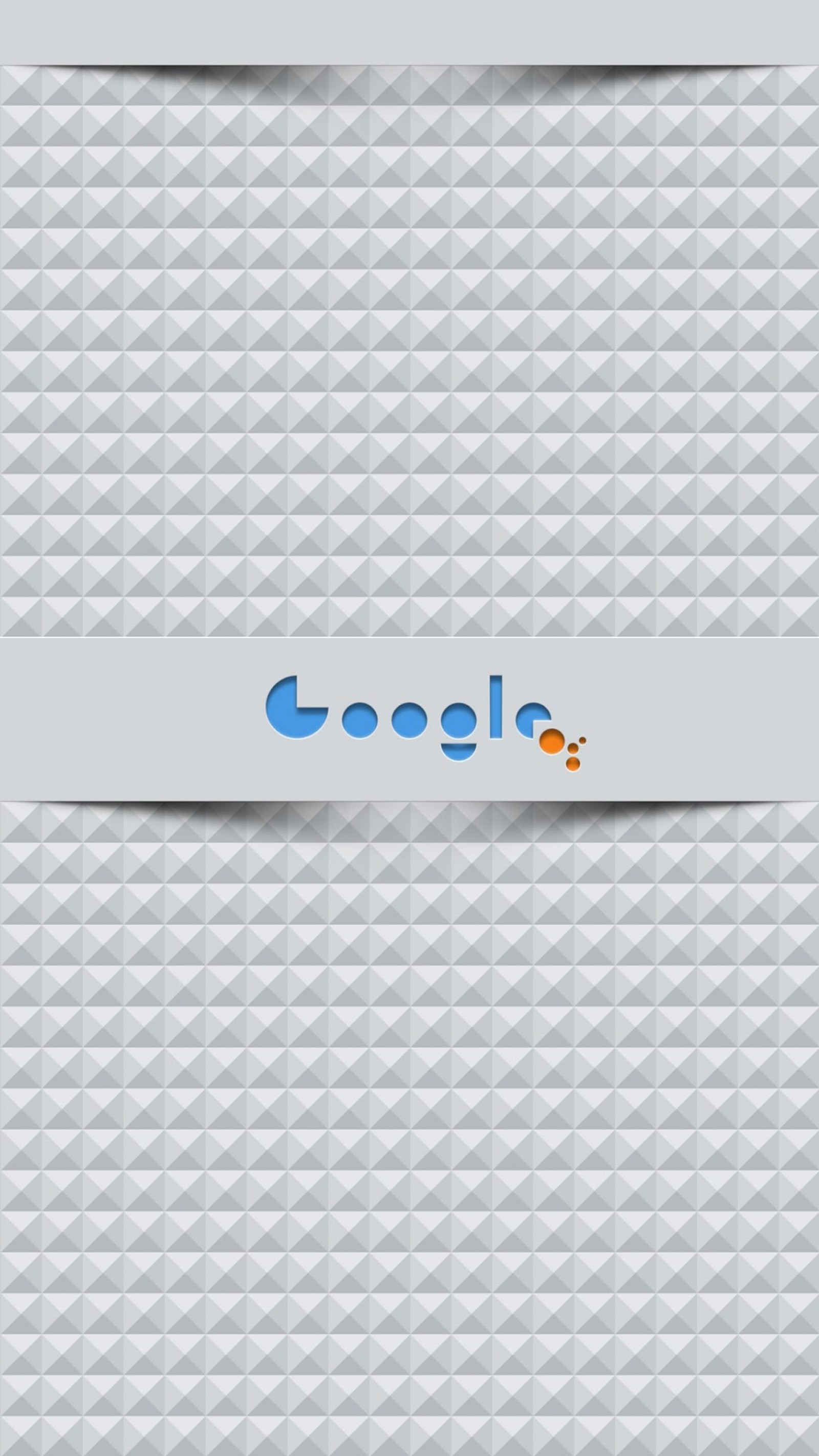 Um close de um celular com fundo branco e um logotipo azul (design de beleza, google, quadrados, branco)