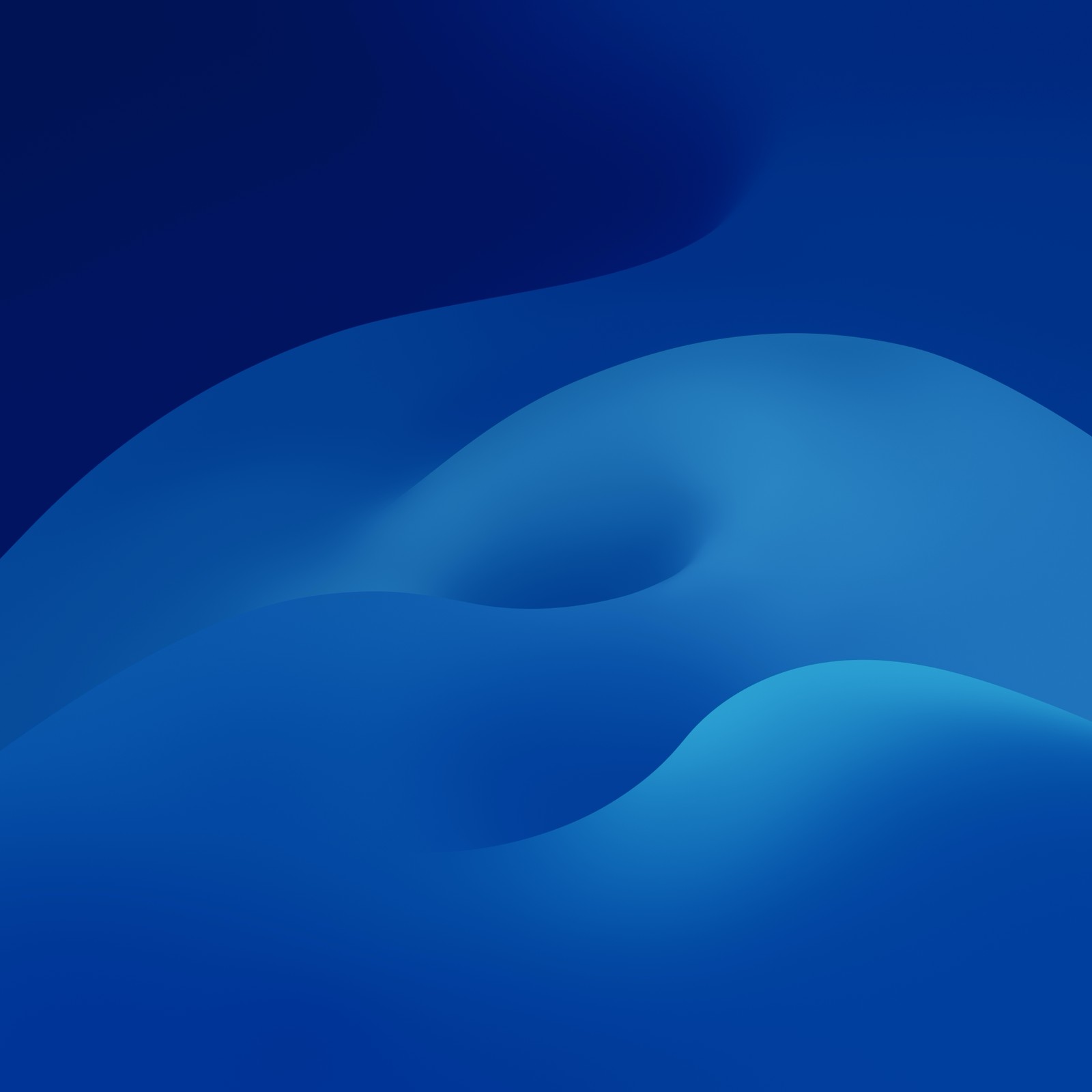 Um close de um fundo abstrato azul com formas curvas (ios 17, ios, maçãs, azul, declive)