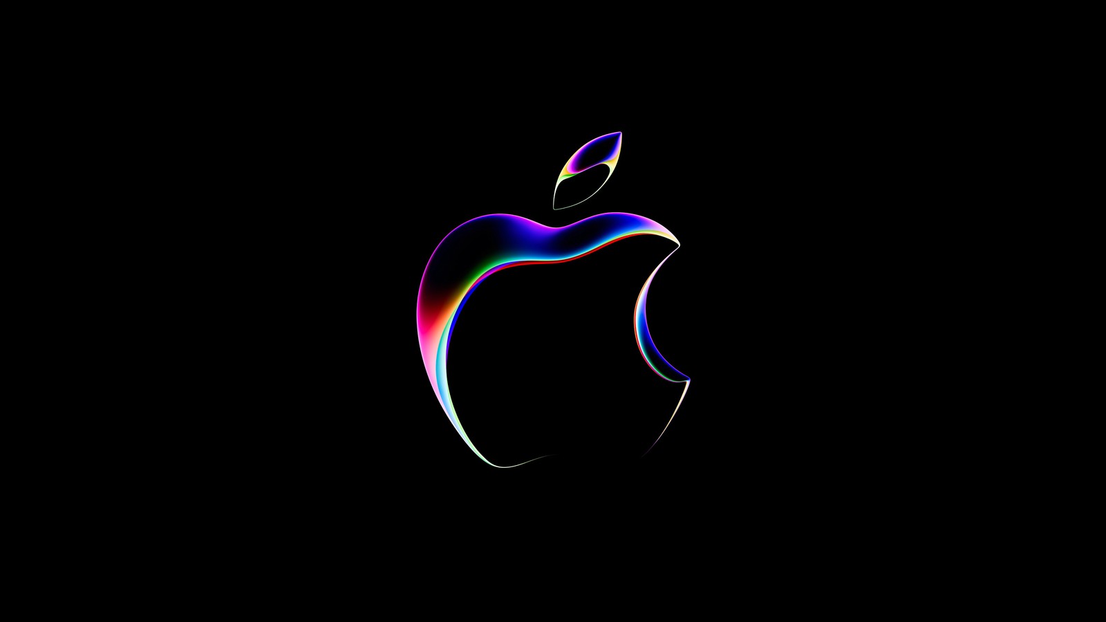 Baixar papel de parede wwdc 2023, logotipo da apple, fundo preto, 5k, 8k