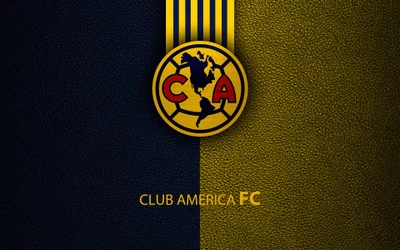 Logotipo do Club América FC em fundo texturizado - Papel de parede 4K