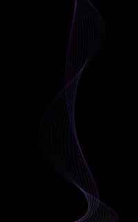 Elegant Violet Waves in Darkness