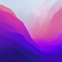 Vibrant Gradient Landscape - macOS Monterey 4K Wallpaper