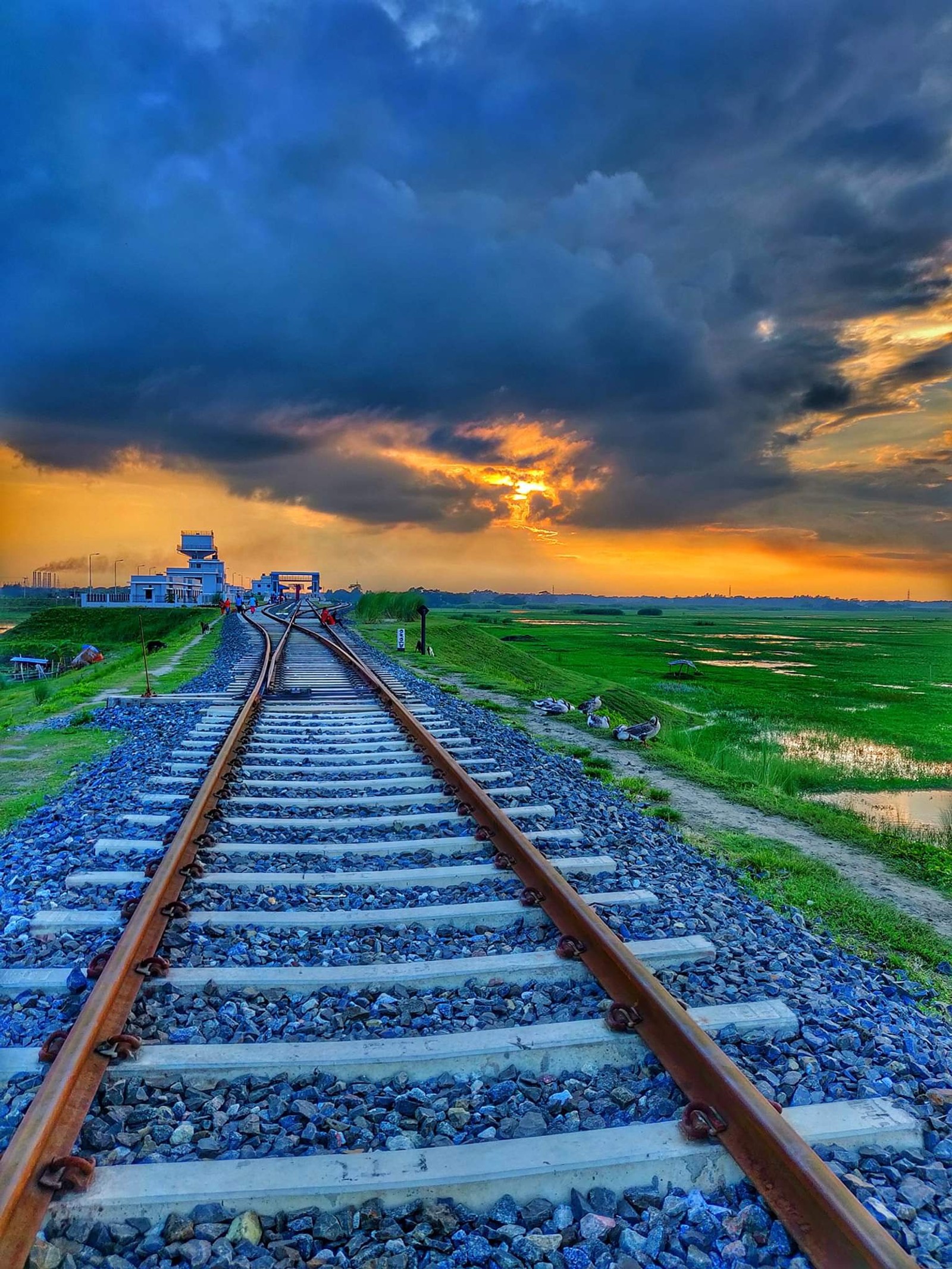 Lade bangladesch, hd, natur, schiene, straße Hintergrund herunter