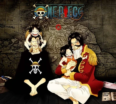 Liens émotionnels dans One Piece : Luffy et Ace avec leur père, Garp