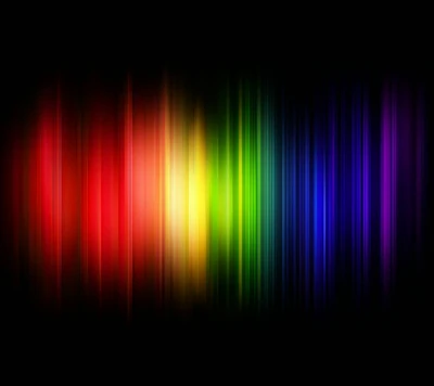 Espectro Galáctico Vibrante: Uma Onda Colorida de Luz