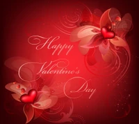 Elegant Abstract Valentine's Day Background with Hearts