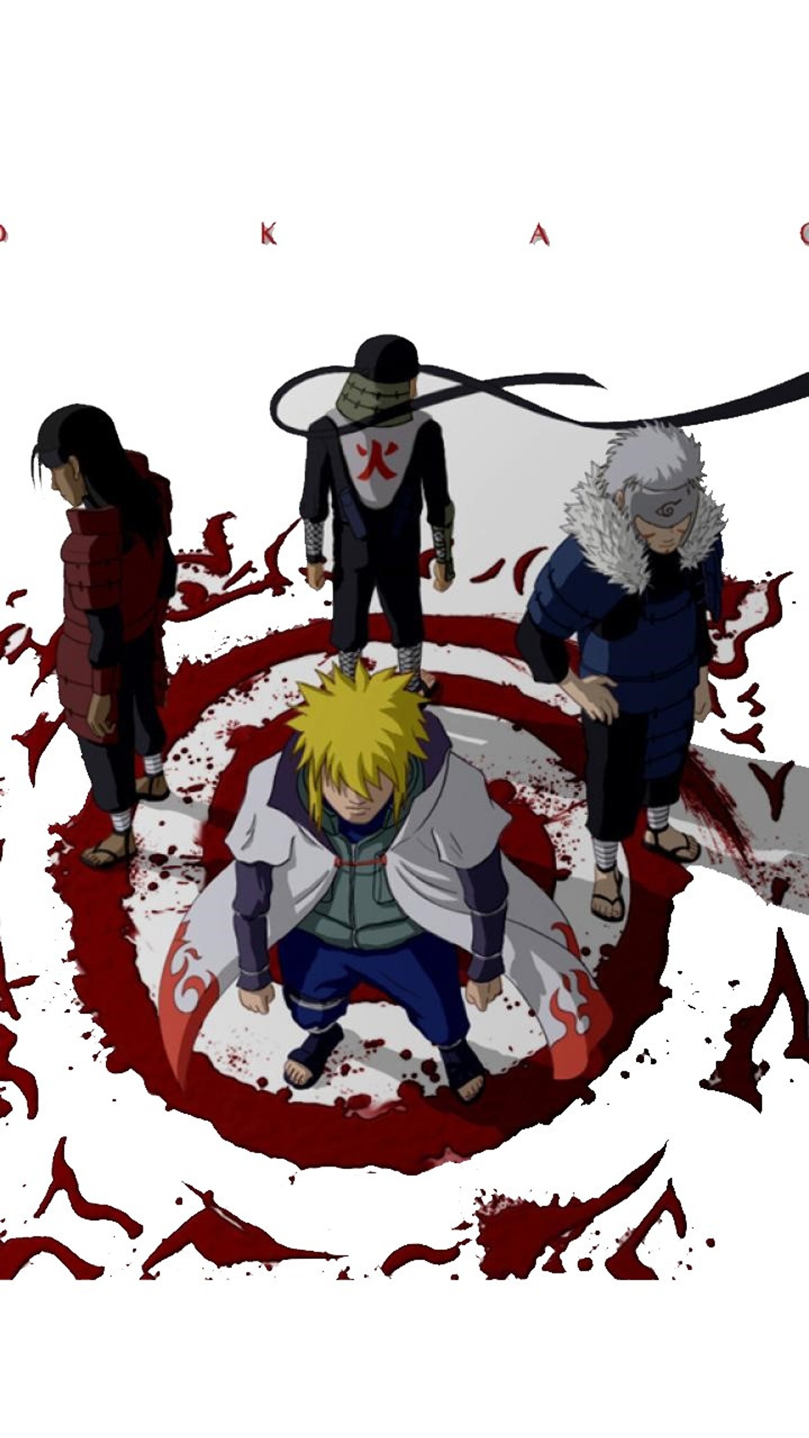 Descargar fondo de pantalla hashirama, hiruzen, hokage, minato, tobirama