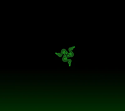 noir, ordinateur, vert, logo, razer