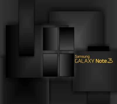 Samsung Galaxy Note 3 Logo on a Dark Background