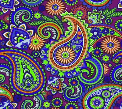 abstracto, paisley, patrón