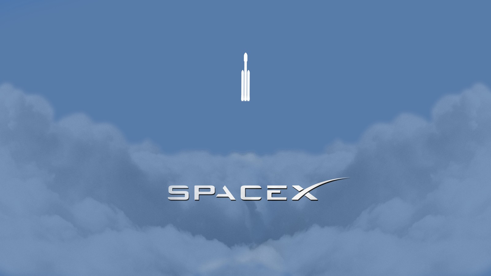 Um close de um jato voando através de um céu nublado (spacex, foguete, dia, nuvem, atmosfera)