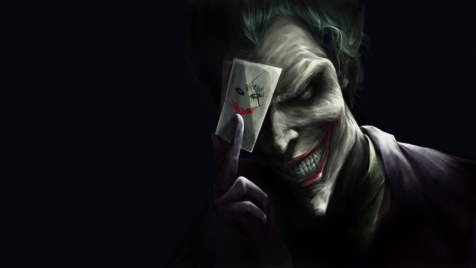 Скачать обои джокер, joker, dc comics, комиксы, улыбка