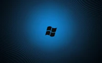 Электрический синий логотип Microsoft Windows 7