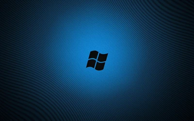 Bleu électrique logo Microsoft Windows 7