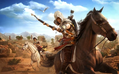 assassins creed origins, assassins creed brotherhood, ubisoft, mitologia, cavalo