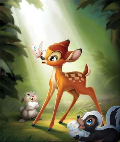 Bambi y Amigos: Un Encuentro Boscoso Caprichoso