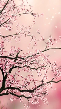 Blossoming Cherry Tree in Spring Serenity