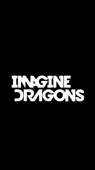 Logo d'Imagine Dragons sur fond noir