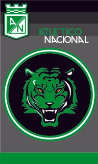 Atletico Nacional: Fierce Grüner Tiger Emblem