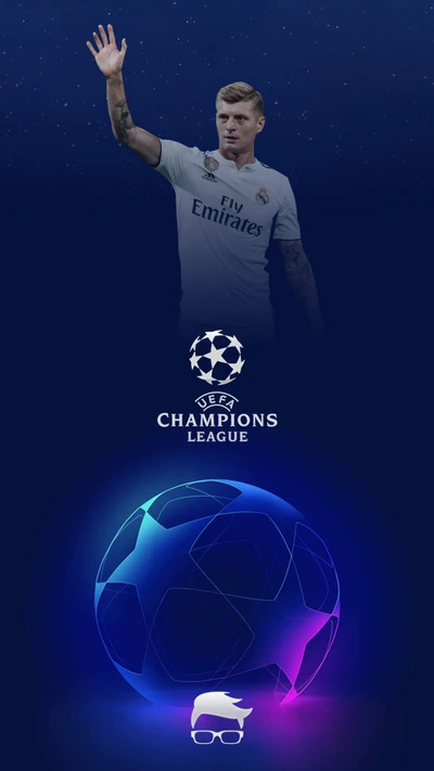 Toni Kroos feiert den Ruhm in der UEFA Champions League