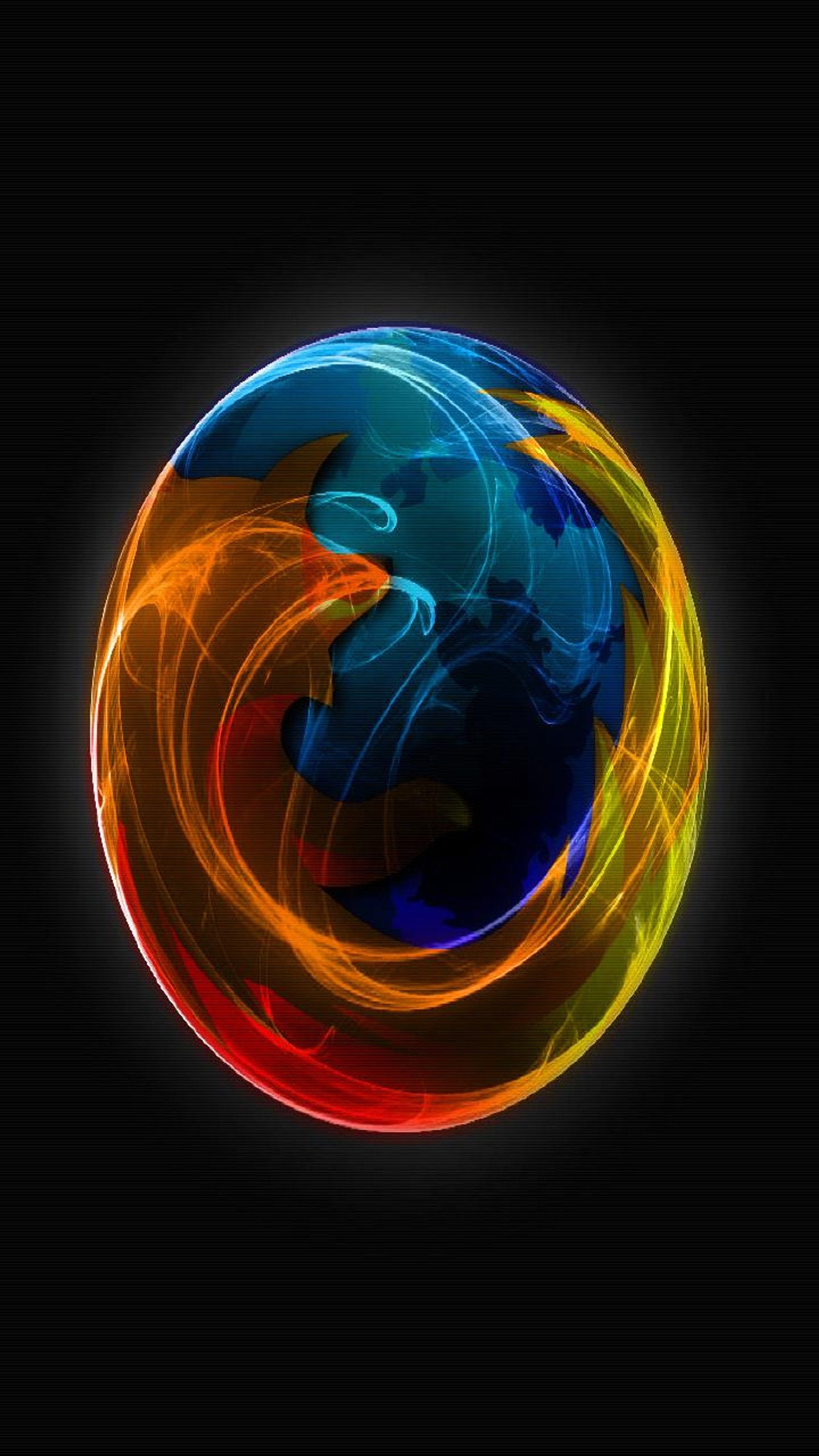 A close up of a firefox logo on a black background (3d firefox, 3d wallpapers, firefox)