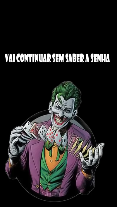 coringa, errou, clown, senha errada, essaie à nouveau