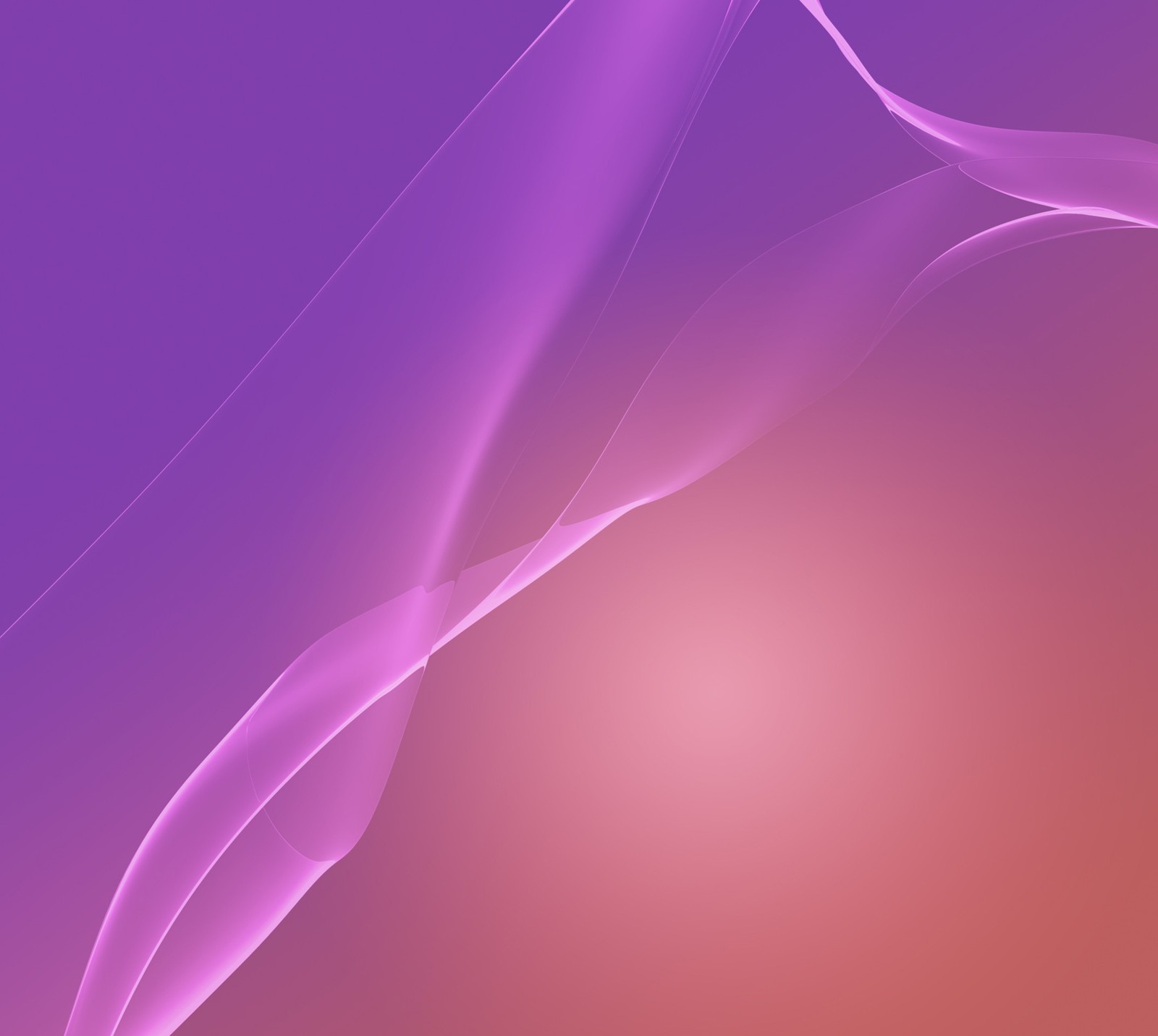 Purple and orange abstract background with a curved design (3d, 4k, air, flow, hd)