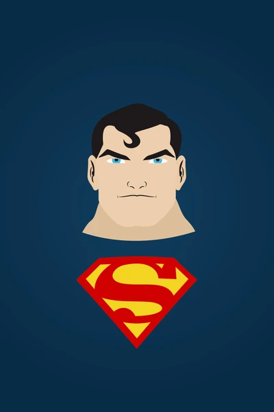 blau, dc held, held, einfache, superman