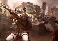 anime, girls with guns, pc game, illustration, games wallpaper