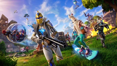 Эпическая стычка в Fortnite: Глава 4, Сезон 5 Королевская битва