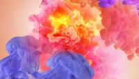 colorful, smoke, abstract