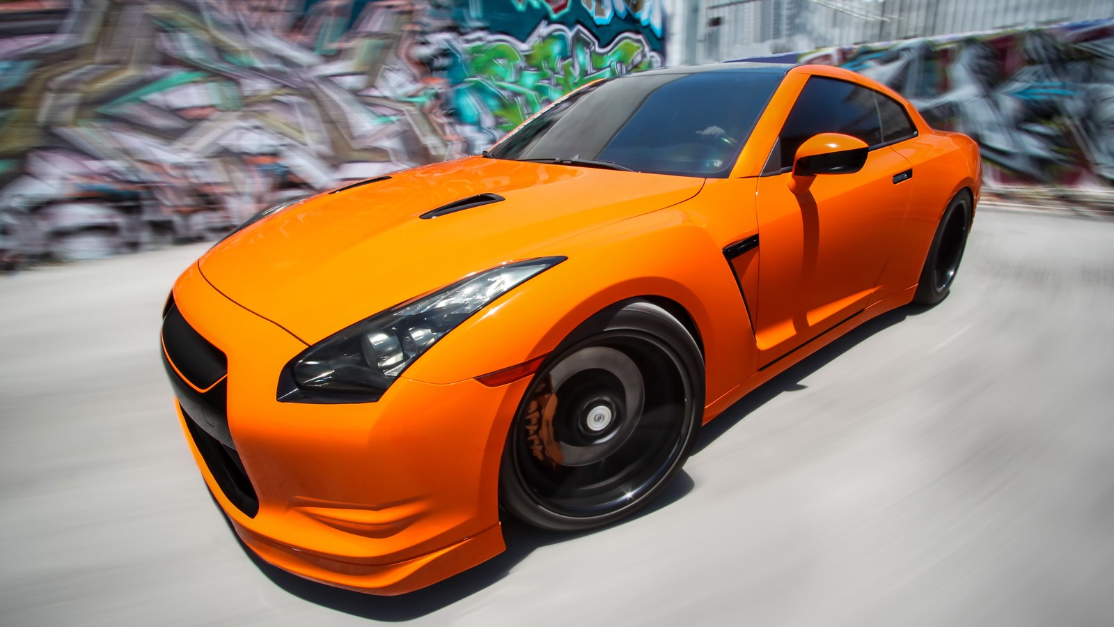 car, sports car, nissan, supercar, orange wallpaper