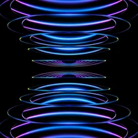 Electric Blue Symmetry: A Vibrant Pattern of Light and Line