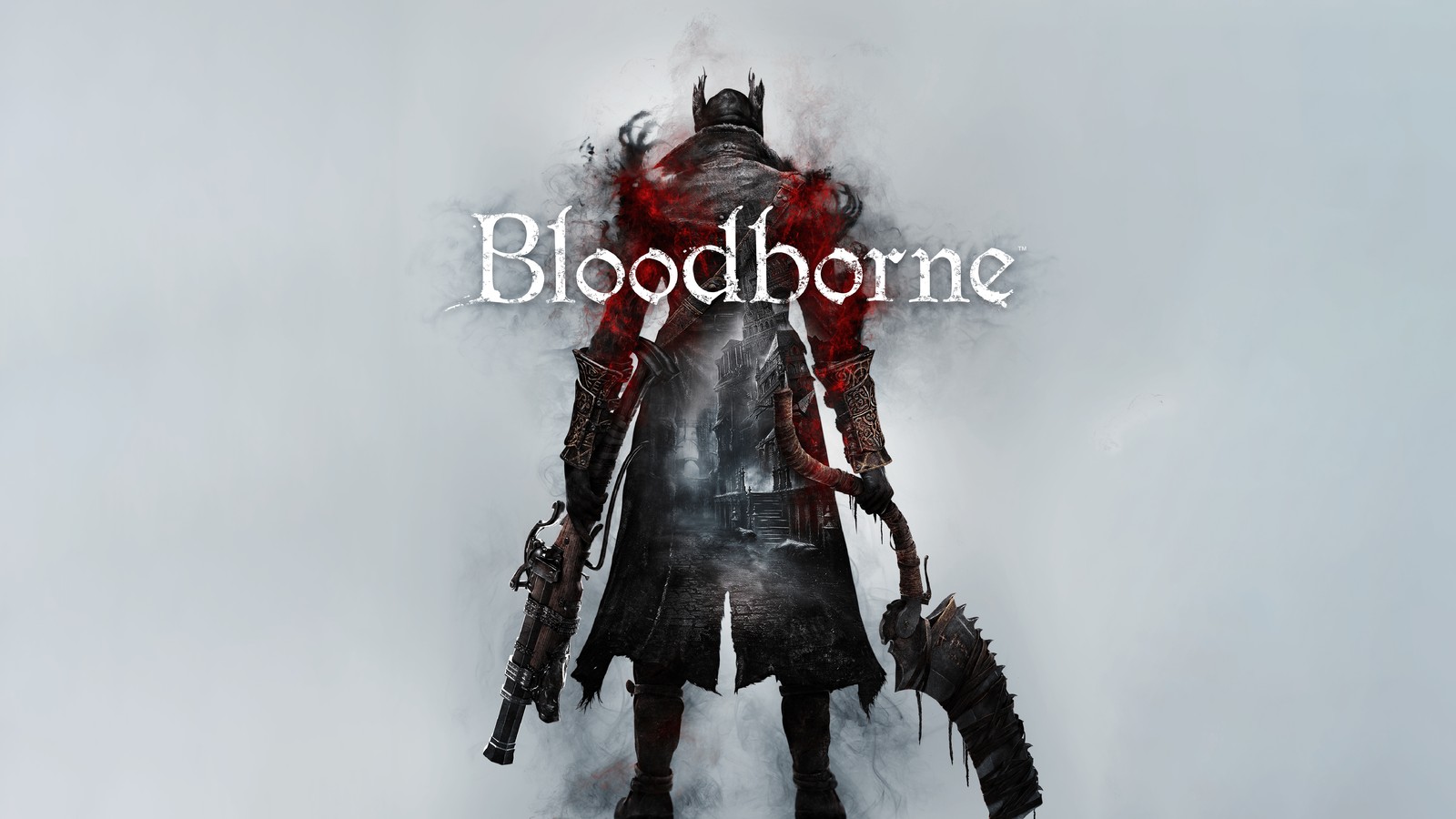 Bloodborne - это игра с темным рыцарем, стоящим в тумане (bloodborne, 5k, playstation 4, видеоигра, игры)