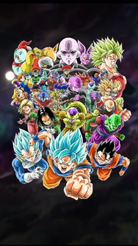 Epic Battle of Heroes and Villains from Dragon Ball Super