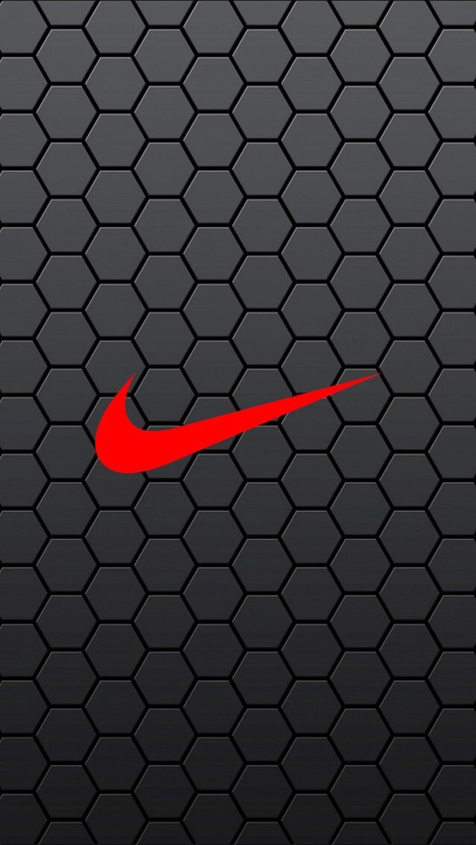 Un logo de nike rojo sobre un fondo negro (logotipo, nike)