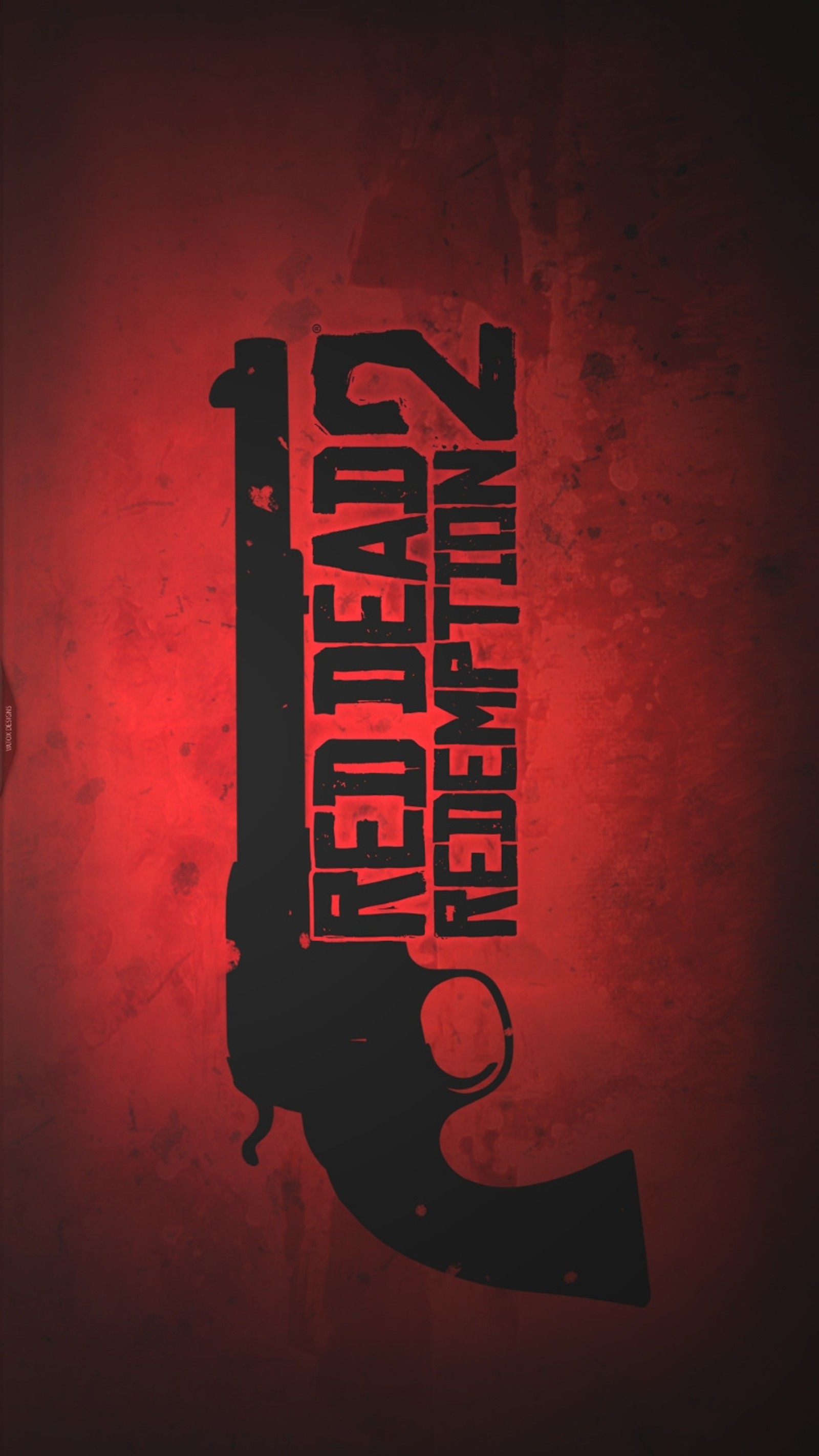 Imagen animada de un arma con las palabras red dead (juego, gta v, logotipo, pc, ps4)