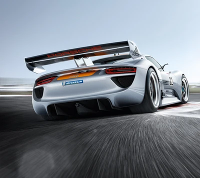 Porsche 918 Spyder auf der Strecke - Hochleistungs-Wallpaper