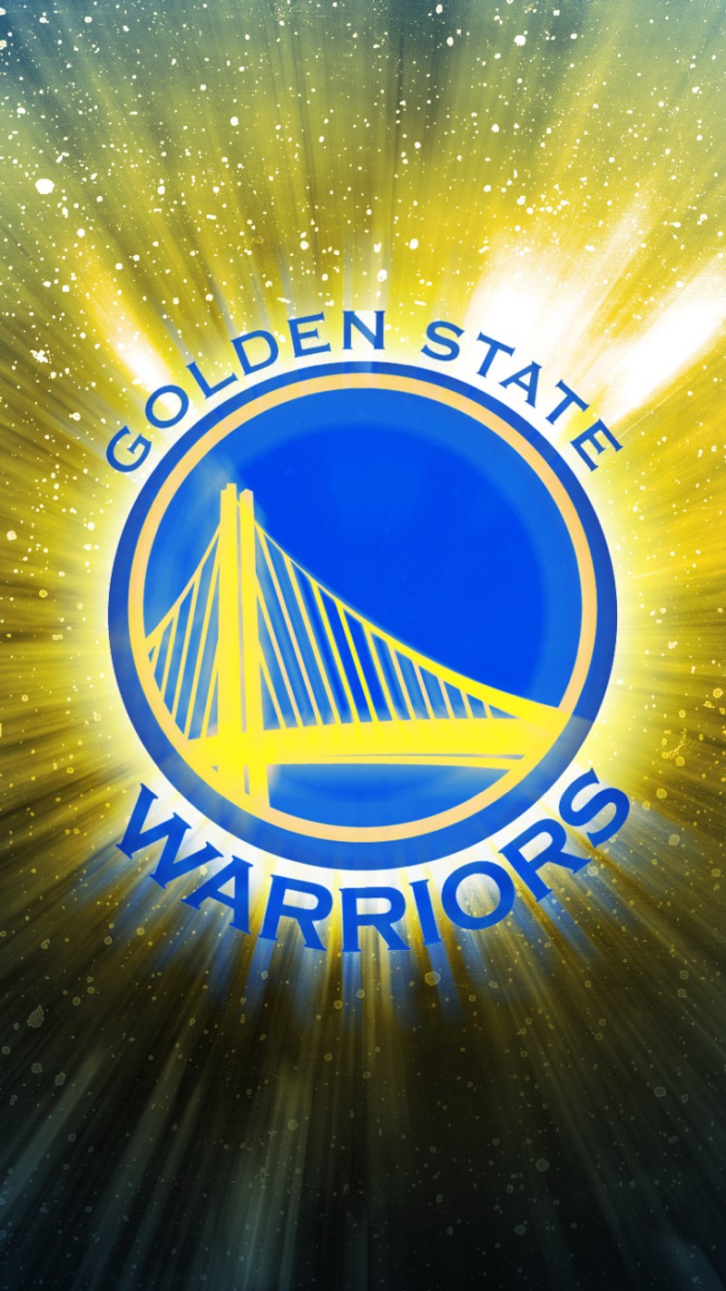 Логотип golden state warriors на синем и желтом фоне (золотой, логотипы, спорт, состояние, воины)